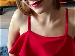 blonde housewife's homemade masturbation ends in bright ORGASM