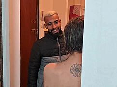 electrician fixes house and scores hot interracial bathroom gift