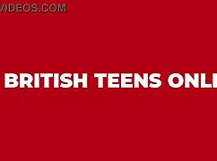 real chubby 18yo british girl next door cums hard with buttplug panties solo