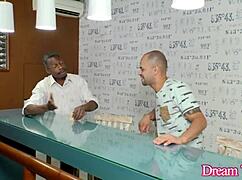 Skinny Tgirl Maira Dimov Takes Bareback Ass Turns From Each Hung Guy