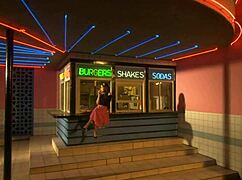 cum drips from mouth into her hair she savors it