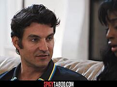 wanna see this ebony babe bent over doggystyle by her roommate pounding her tight pussy?