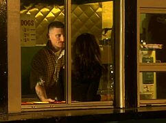 cum drips from mouth into her hair she savors it