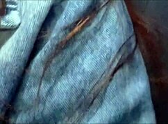 Kinky redhead driver catches passenger jerking huge cock in car backseat