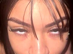 whoa, top model teen gags on huge cock deep 😩💦