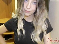 Step-Mom Improves School Grades Bent Over in Fishnets and Heels