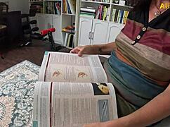 Craving Ali Allure's Stepson Anatomy Lesson with Wet Pussy Licks?