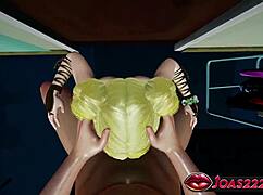 hey, check out perfect body elf emy in this 3d hentai... she gives free-hands sloppy blowjob, intense irrumatio against wall, mouth fuck moans, handjob to cumshot!