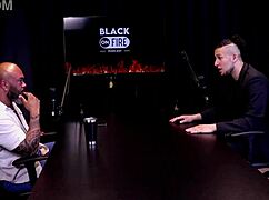 damn that first anal hurt but teaching her hubby was hilarious on sheer red