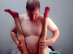 step dad fucks petite 18+ stepdaughter old man skinny teen slut