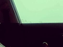 Skinny Chick Dances on BBC in Car Before Outdoor Pound?