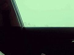 Skinny Chick Dances on BBC in Car Before Outdoor Pound?