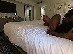 Ebony Mocha Ménage Craves Bent-Over BBC Doggystyle Deepthroat Ride