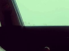 Skinny Chick Dances on BBC in Car Before Outdoor Pound?