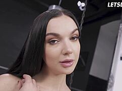 Curvy brunette, can your big ass take this huge cock gangbang limit?