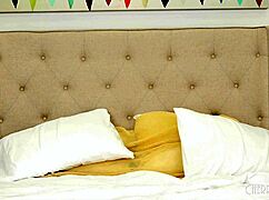 Morgan Lee rides cock 69 style with oiled footjob hardcore