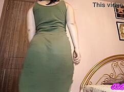 ever wonder what happens when a pawg bunny farts in her long green dress?
