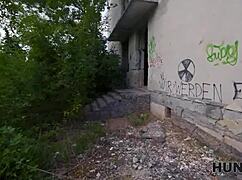 hunt4k: sexy russian teen slut cheats on bf with stranger's cock outdoors pov