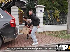 vip4k! obedient skinny brunette cougar moans on monster cock. stockings experiment rocks!!