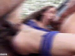 skinny latina teen niccole andrews first dap anal balls deep gaping cumswap