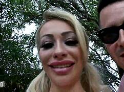 busty british chessie kay fucked hard outdoor mmf threesome cowgirl doggy