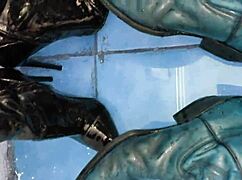 Boots soaked in hot pee stream from desperate need