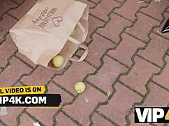 vip4k! obedient skinny brunette cougar moans on monster cock. stockings experiment rocks!!