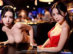 ai generated korean failgrace solo contrasts sfw calm with nsfw explicit poses