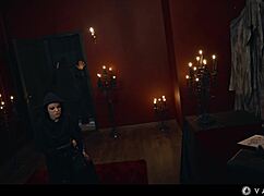 sexy vampire lesbians in threesome 😈 get mesmerized into wet slave submission 👅💦