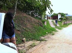 damn this sexy colombian milf trades car repair for rough deepthroat blowjob and wet pussy fuck by tommy miller