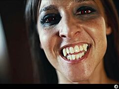 sexy vampire lesbians in threesome 😈 get mesmerized into wet slave submission 👅💦