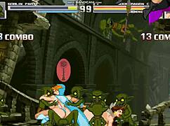 MONDRAGON FIGHTS FUCKS BIG TITS IN GOBLIN TEMPLE FANTASY!