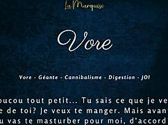 Massive french giantess vore joi audio blasts huge strokes