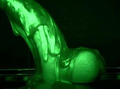 whoa that sticky slimy latex glove handjob feels wild