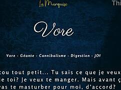 Massive french giantess vore joi audio blasts huge strokes