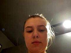 Horny BBW teen blonde fucked hard public gym closeup
