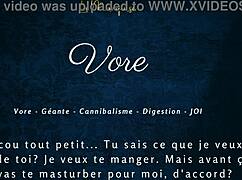 Massive french giantess vore joi audio blasts huge strokes