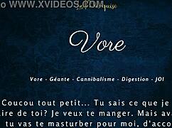 Massive french giantess vore joi audio blasts huge strokes