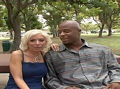 lennox's hubby can't satisfy her anymore so she spreads for gaping doggystyle on milf shaved pussy