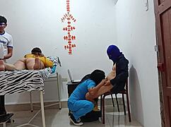 Patients' Wild Foursome Erupts in Doctor Office Roleplay?