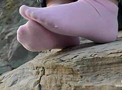 Goddess Teases With Beautiful Socks Feet Close-Up Compilation