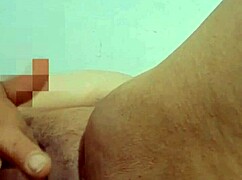 Grandma sneaks cucumber play in bedroom