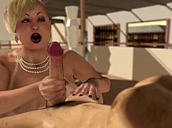 Romanian milf Betty's big tits lead to sloppy blowjob and wet pussy licking