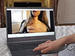 Girlfriend Sucks Me While Watching Amateur French Cum Swallow Porn