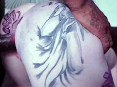 after anal fingering her gaping hole worships interracial cock homemade style