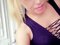 Carolina transexual slams intense solo anal assfucking crossdressing action