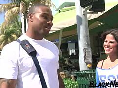 Picked-Up College Student's Passionate Homemade Ebony Fuck