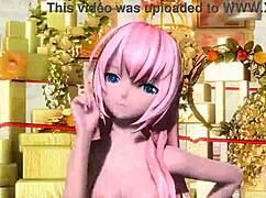 Megurine Luka's big tits ass and pussy fully nude mod reveal