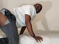 back for more clothed anal in christmas wrestling colors while dressed