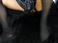 otaku mexicana cosplays 2b masturbates with dildo creampie after con part 2